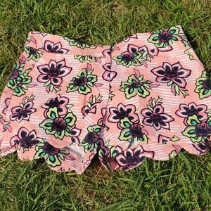 Crown and Ivy floral twill dress shorts
